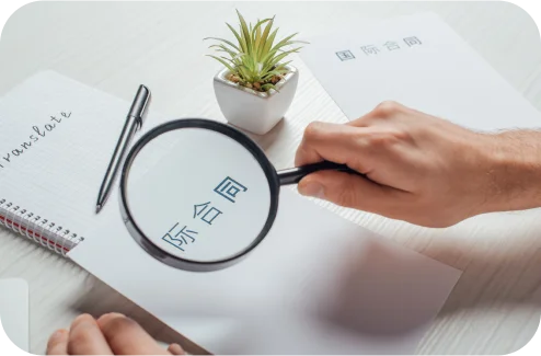 Examining multilingual text with a magnifying glass